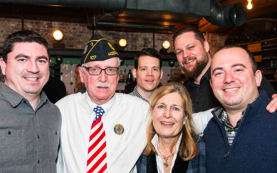 Post members, friends and Sons of the Legion connecting at the renovated Post.